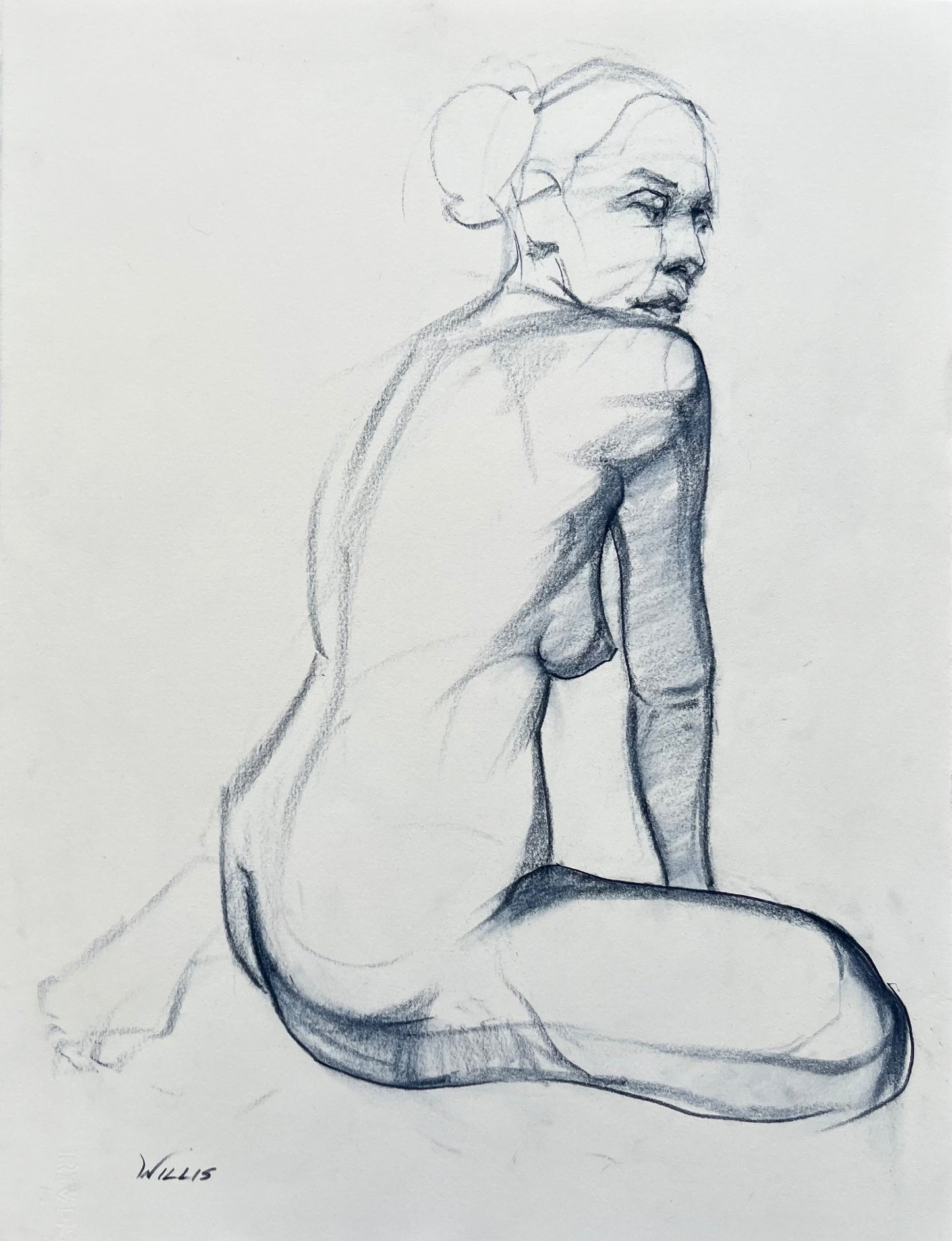 Figure Study in Blue