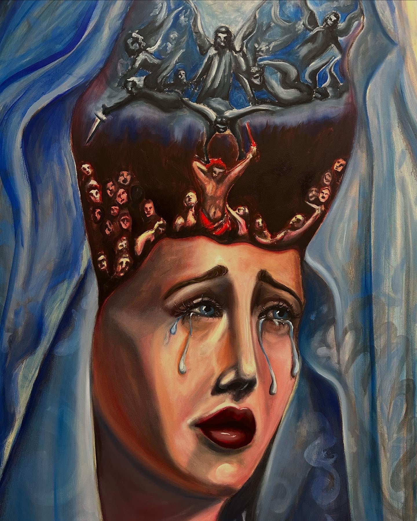 The Virgin Mother Weeping for the Eternal War