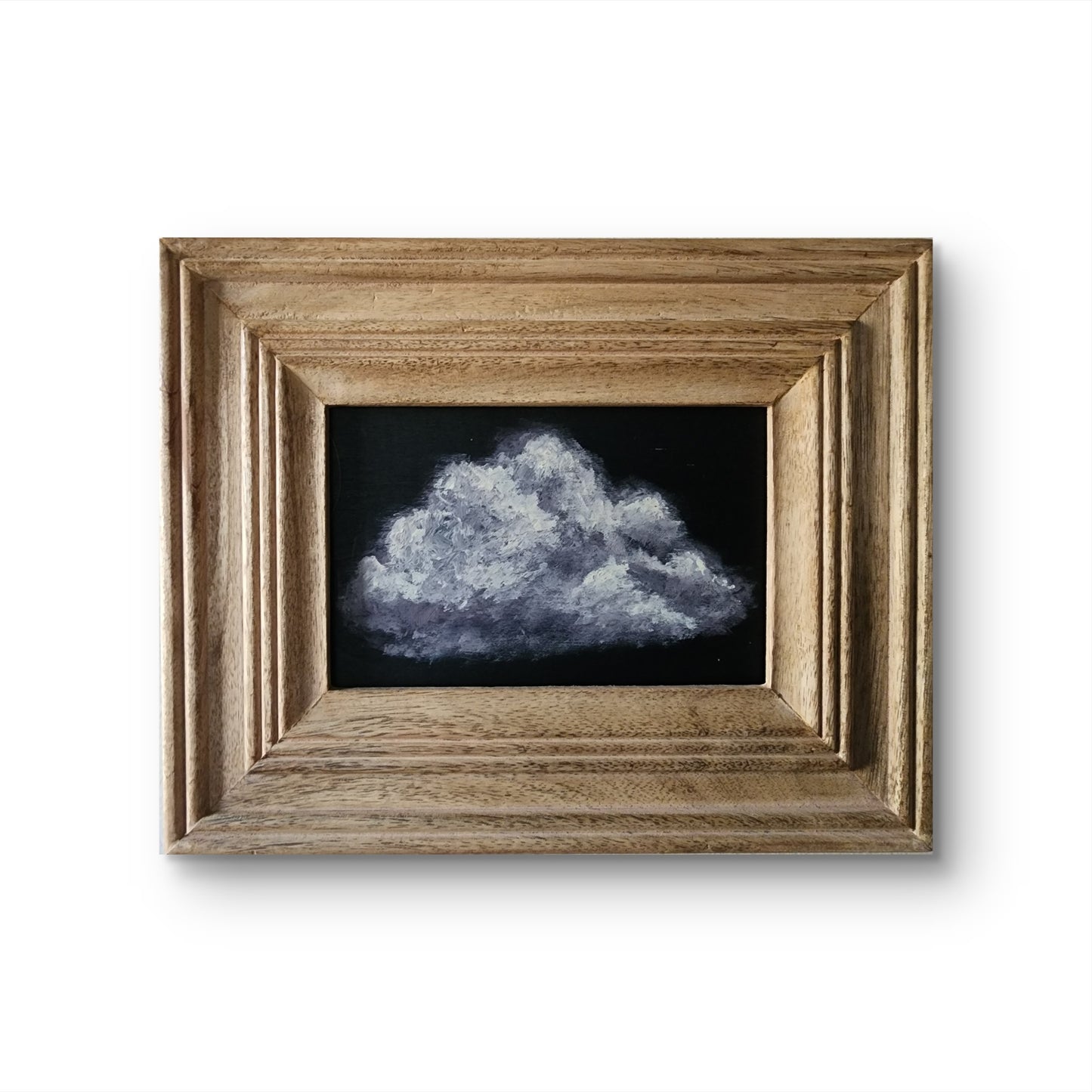 Mood Cloud – 4x6 Acrylic on Wood Panel (Framed)