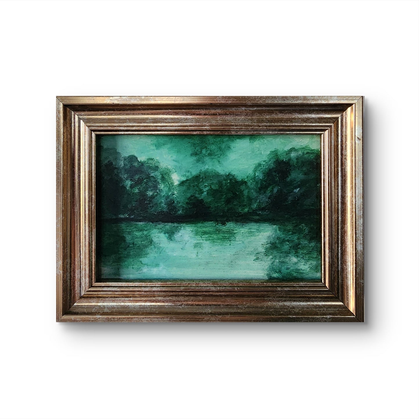 “Peace at the Lake” — 4x6 Landscape on Wood Panel