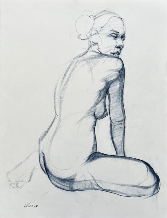 Figure Study in Blue